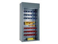 Heavy Duty Roller Shutter Cabinet, louvred panel