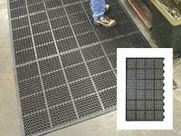 High duty anti fatigue mat edged 1long 2short side