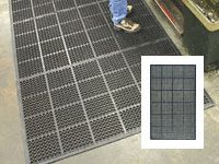 High duty anti fatigue mat edged all round