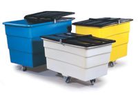 Large Food Grade Polyethylene Tidy Trucks With Lids