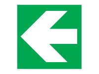 Left Arrow Safety Signs