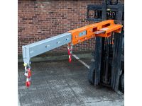 Forklift Mounted Low Profile Extending Jib, 4000kg cap @ 500mm LC