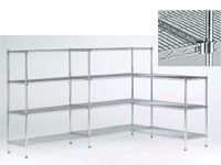 Livewire Chrome Shelving Extension Bays - 450mm Deep