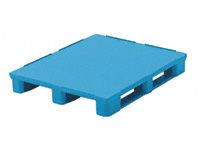 Maestro Plastic Pallet with Smooth Deck + Collar