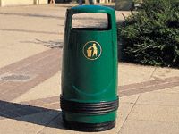 Merlin Freestanding Bin with Lock and Metal Liner