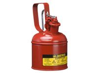 Justrite Metal Safety Can 1.0 litre cap. flammable liquid