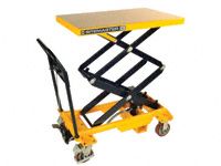 Mobile double lift scissor table 350kg capacity