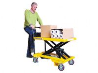 Mobile scissor table 800kg capacity
