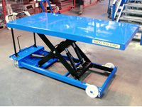 Mobile Single Scissor Lift Tables 150 to 1250kg - Electric