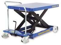 Mobile Single Scissor Lift Tables 150 to 1250kg - Manual