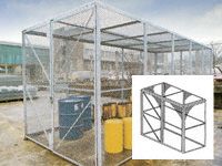 Modular High Security Galvanised Cages - 1260mm Depth