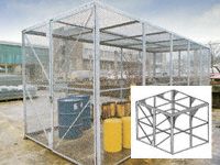 Modular High Security Galvanised Cages - 2480mm Depth