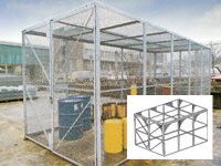 Modular High Security Galvanised Cages - 3700mm Depth