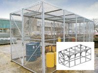 Modular High Security Galvanised Cages - 4920mm Depth