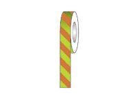 Nite-Glo luminous red striped tape 40mm S/A