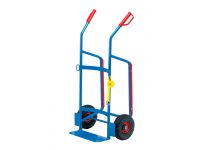 Fetra Plastic Drum Trolley, pneumatic tyres