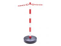 Plastic Post Barrier with circular water filled base