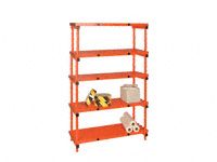 Plastic Shelving Bays 1200mm Wide With 5 Shelves