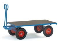 Fetra Platform hand Truck 1600x900, pneumatic tyres