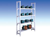 Polypropylene Starter Bays - 300mm D, 4 Solid Shelves