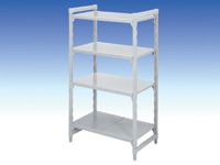 Polypropylene Starter Bays - 600mm D, 4 Solid Shelves
