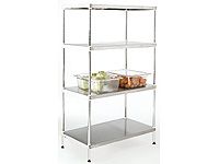 Qm Solid Stainless Steel Shelving Bays