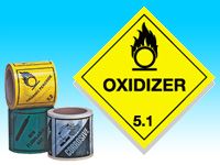 Roll of hazard diamonds - Oxidiser