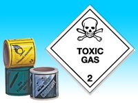 Roll of hazard diamonds - Toxic Gas