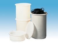 Round Polyethylene Straight Sided Food Grade Bins