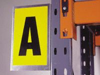 S/A Bay marker sign aluminium (exc digit)