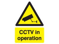 Self adhesive sign 400x300 CCTV in operation