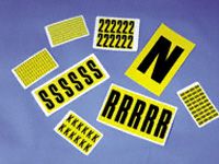 Self Adhesive Vinyl Identification Labels - 10 Cards (numbers 0-9)