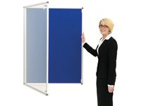 Single Door Lockable Aluminium Framed Noticeboards