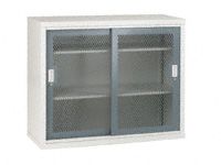 Sliding Mesh Door Cupboard, 2 Adjustable Shelves - 1020 x 1220 x 460mm