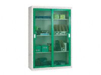 Sliding Mesh Door Cupboard, 3 Adjustable Shelves - 1830 x 1220 x 460mm
