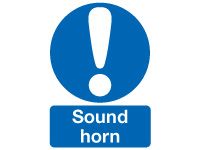 Sound Horn Safety Signs - 400 x 300mm
