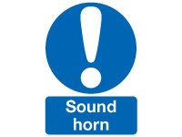 Sound Horn Safety Signs - 400 x 300mm