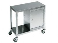Stainless steel 2 tier Trolley & Cabinet 1200x550