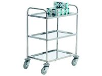 Stainless Steel 3 Tier Shelf Trolley - 100kg