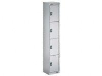 Stainless Steel Storage Lockers - 4 Compartments