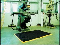 Standard Black Vinyl Open Weave Workshop Mats