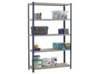 Standard Duty Just Shelving Bays - 1980 x 1500 x 450mm, 5 Shelves