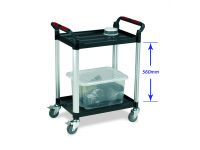 Standard Utility 2 Shelf Plastic Trolley