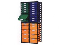Standard Width Tray Double Shelving System 1910mm H