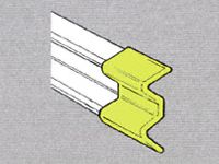 Std duty Safety Barrier Plastic End Cap