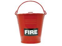 Steel fire bucket