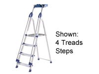 Stepladder - 8 tread with work tray