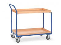 Fetra Table Top Cart 1000x600mm LxW, 2 shelves rimmed