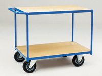 Fetra Table top Cart 1200x800mm with 2 timber shelves