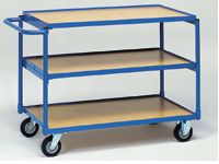 Fetra Table Top Cart 850x500, horizontal handle, 3 shelf